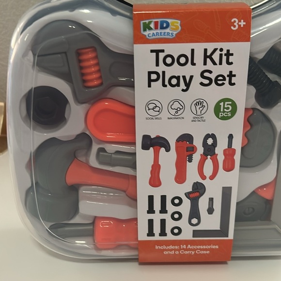 Kids Careers Tool Kit Playset for Boy's or Girl's Gift 15 pieces New in Box! - Picture 4 of 5